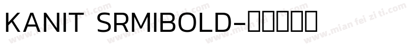 KANIT SRMIBOLD字体转换